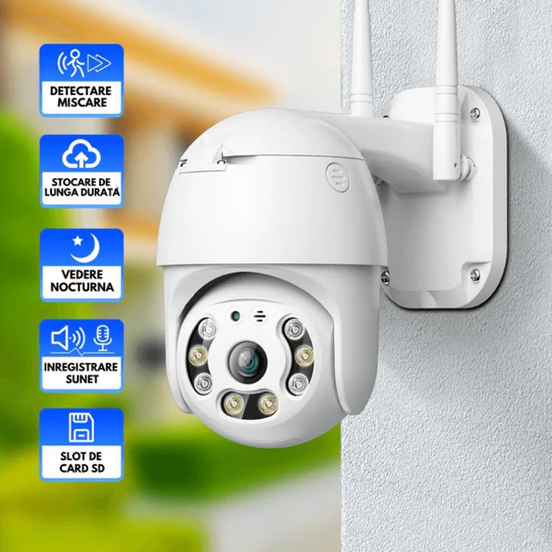 camera supraveghere video exterior wifi