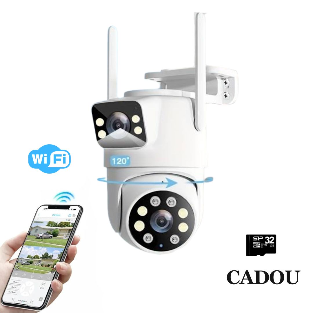 camera supraveghere 2 lentile wifi