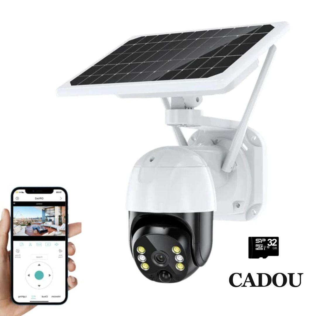 camera supraveghere cu panou solar