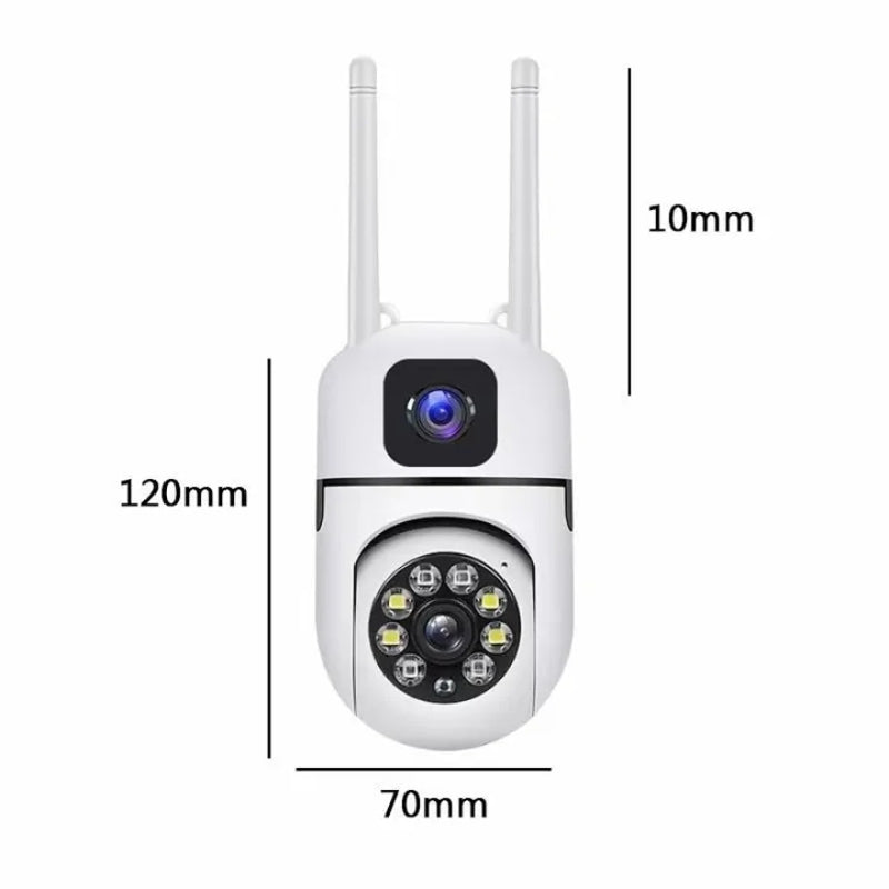 camera supraveghere 2 lentile wifi